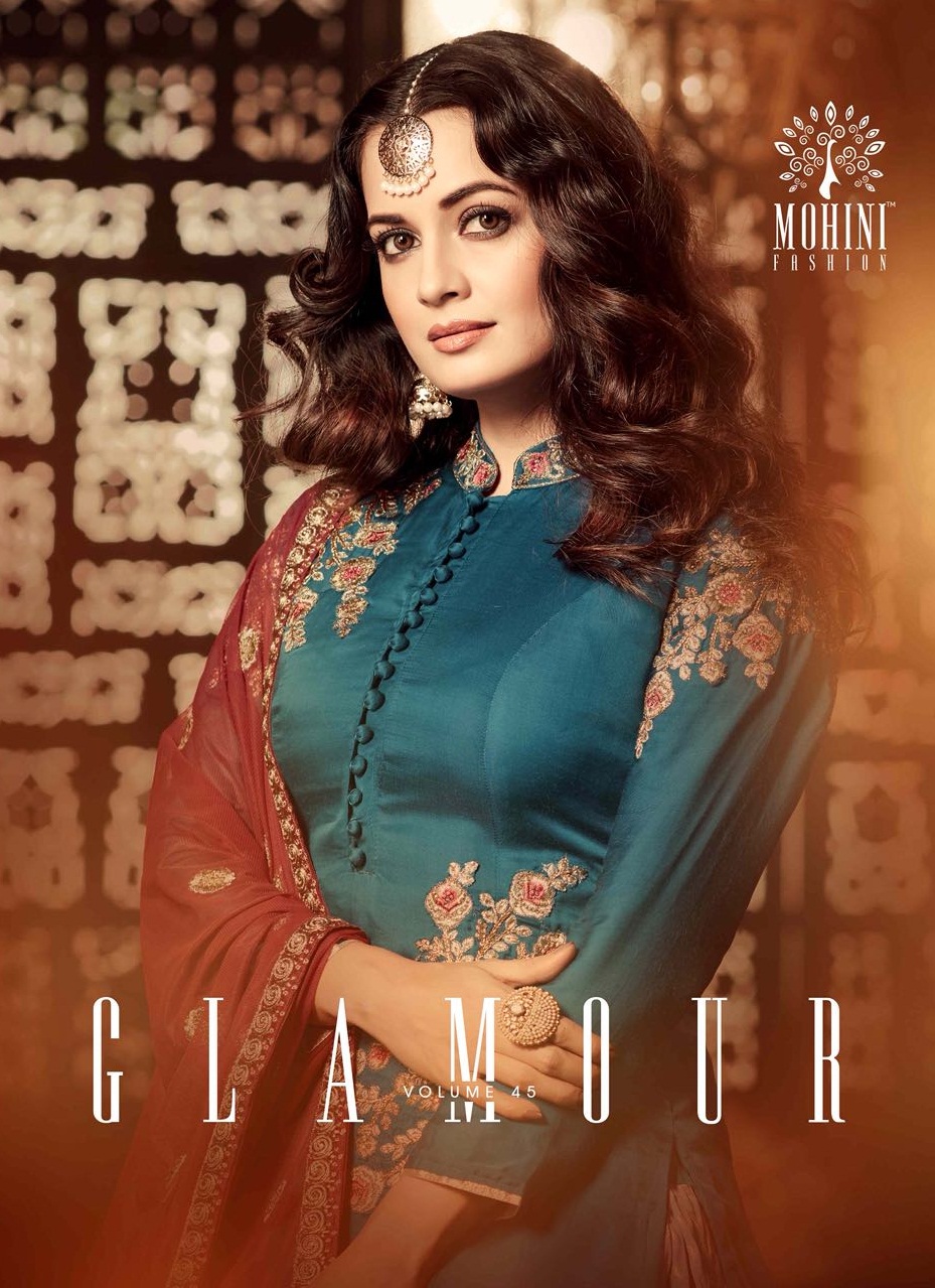 Mohini Fashion Glamour Vol 45 45001 To 45005 Series Premium Dia Mirza Party Wear Fancy Heavy Designe...