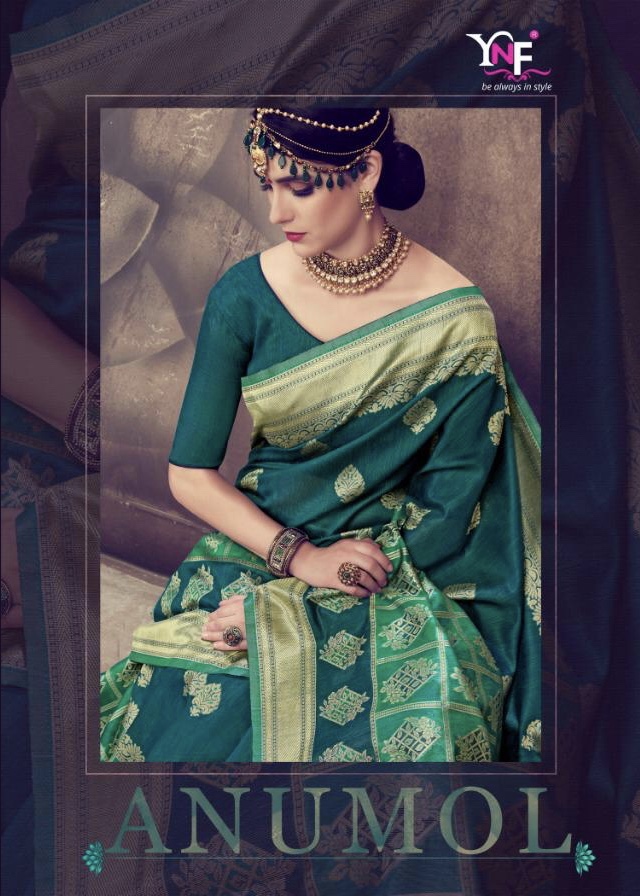 Anumol By Yadunandan Fashion 29194 Series Fancy Cotton Linen Silk Saree Catlog Wholesale Dealer Sura...