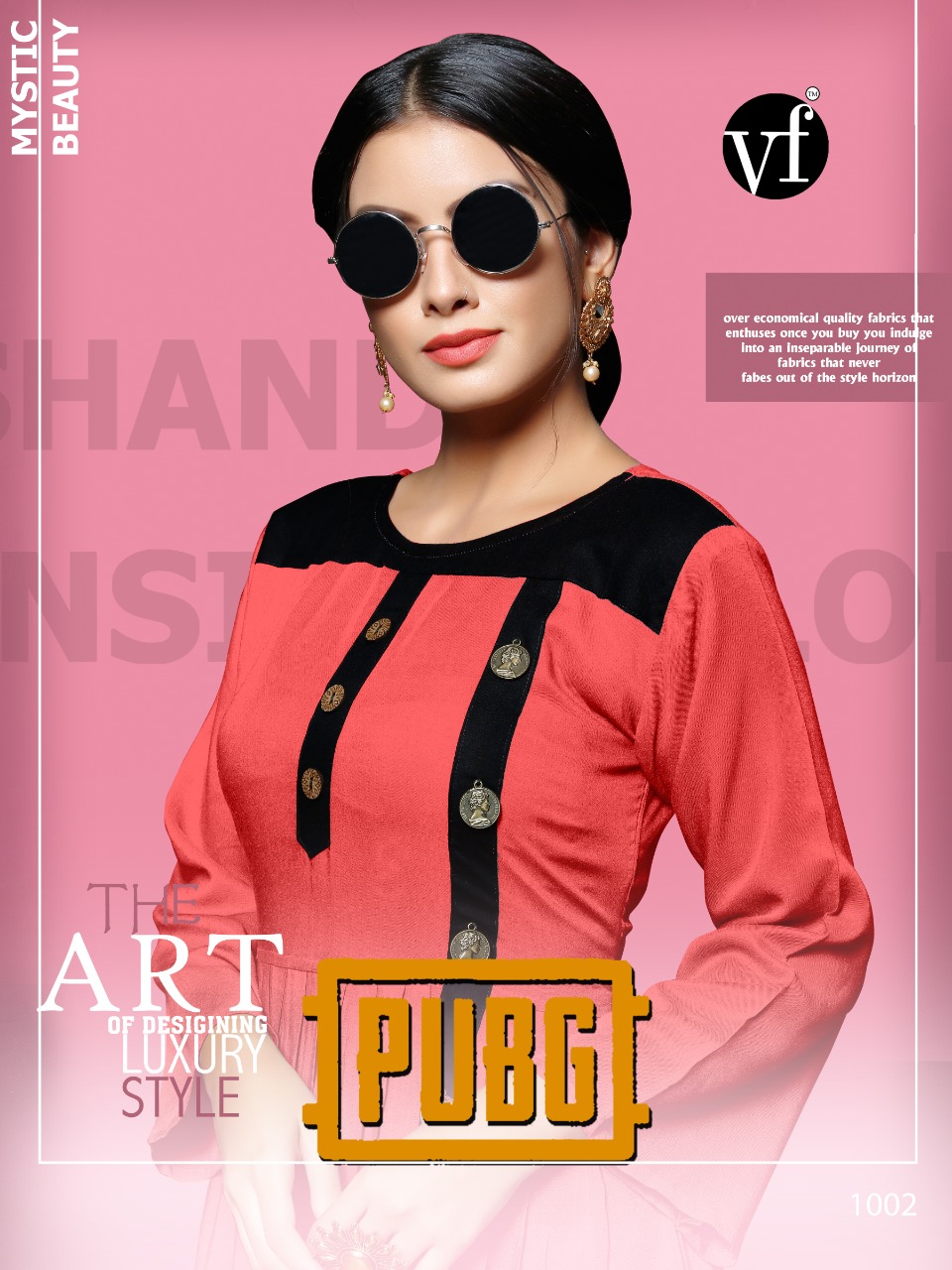 Pubg By Veefab India 999 A Series Fancy Heavy Reyon Gown Style Kurti Catlog Wholesler Surat
