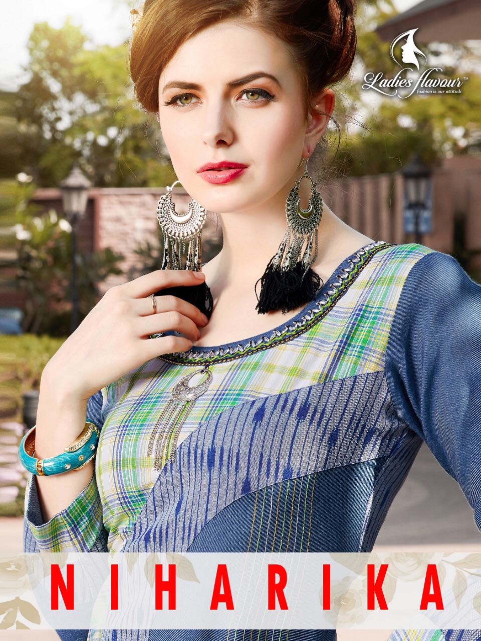 Ladies Falvour Niharika 1001 Series Fancy Cotton Kurties