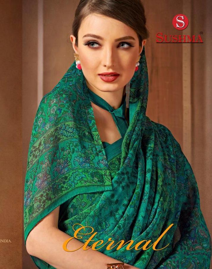 Eternal By Sushma 5301 Series Fancy Chiffon Printed Saree Collection Wholesaler Surat