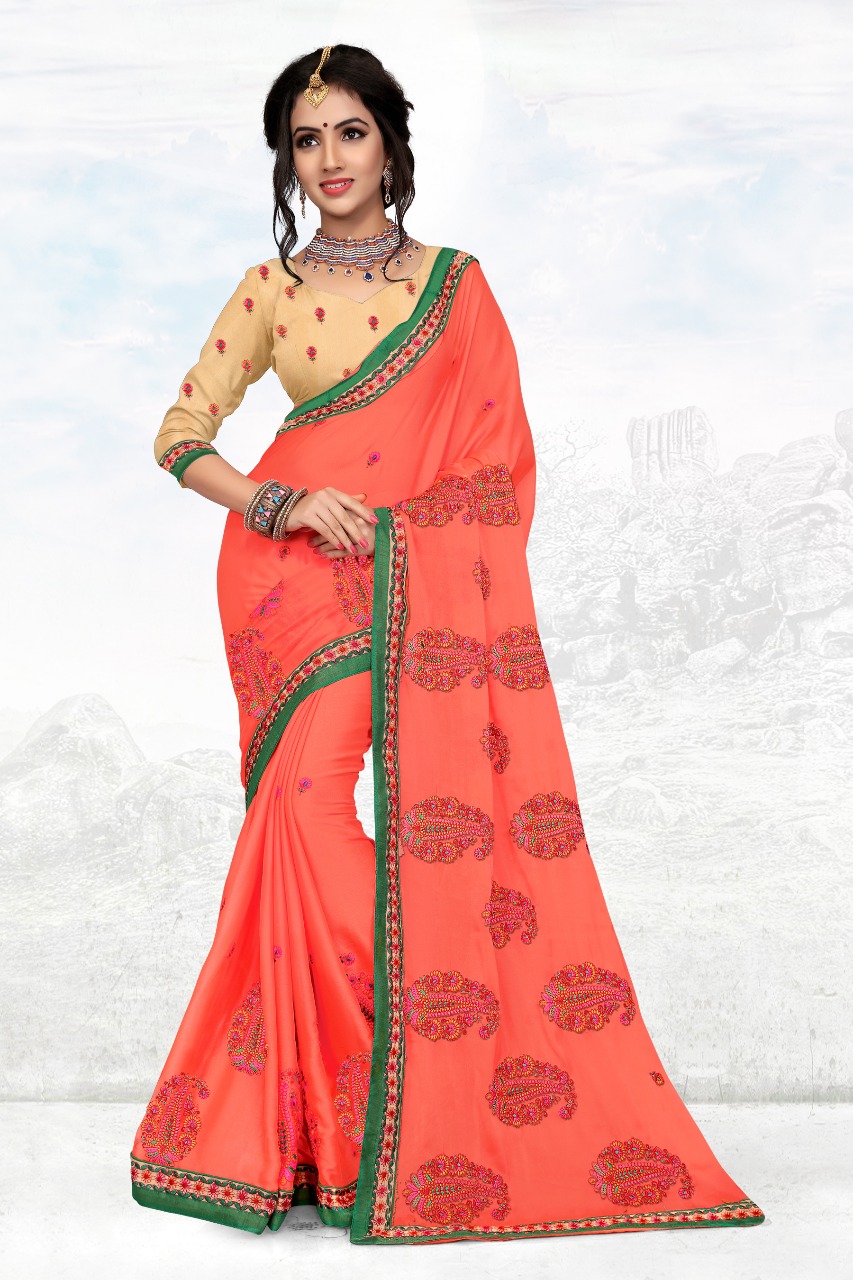Right One Kashmiri Silk Party Wear Saree Catlog Wholesale And Supplier Surat