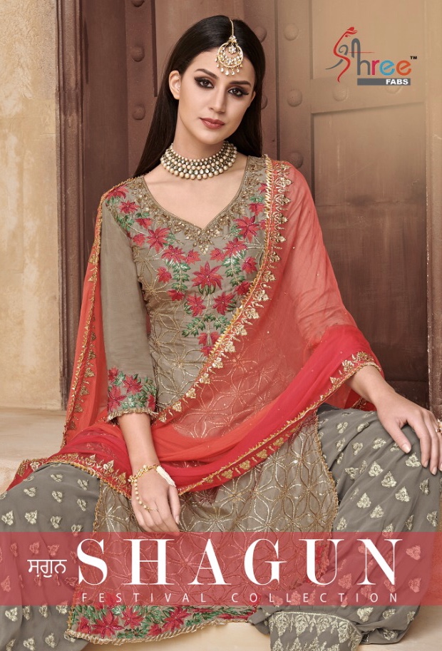 Shagun Festival Collection By Shree Fabs 3501 Series Designer Patiala Suit Collection Wholesale Dela...