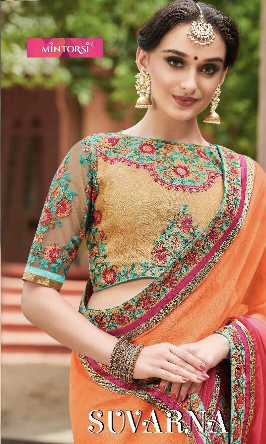 Mintorsi Suvarna 4001 Series Designer Saree Catlog Wholesale Dealer Surat