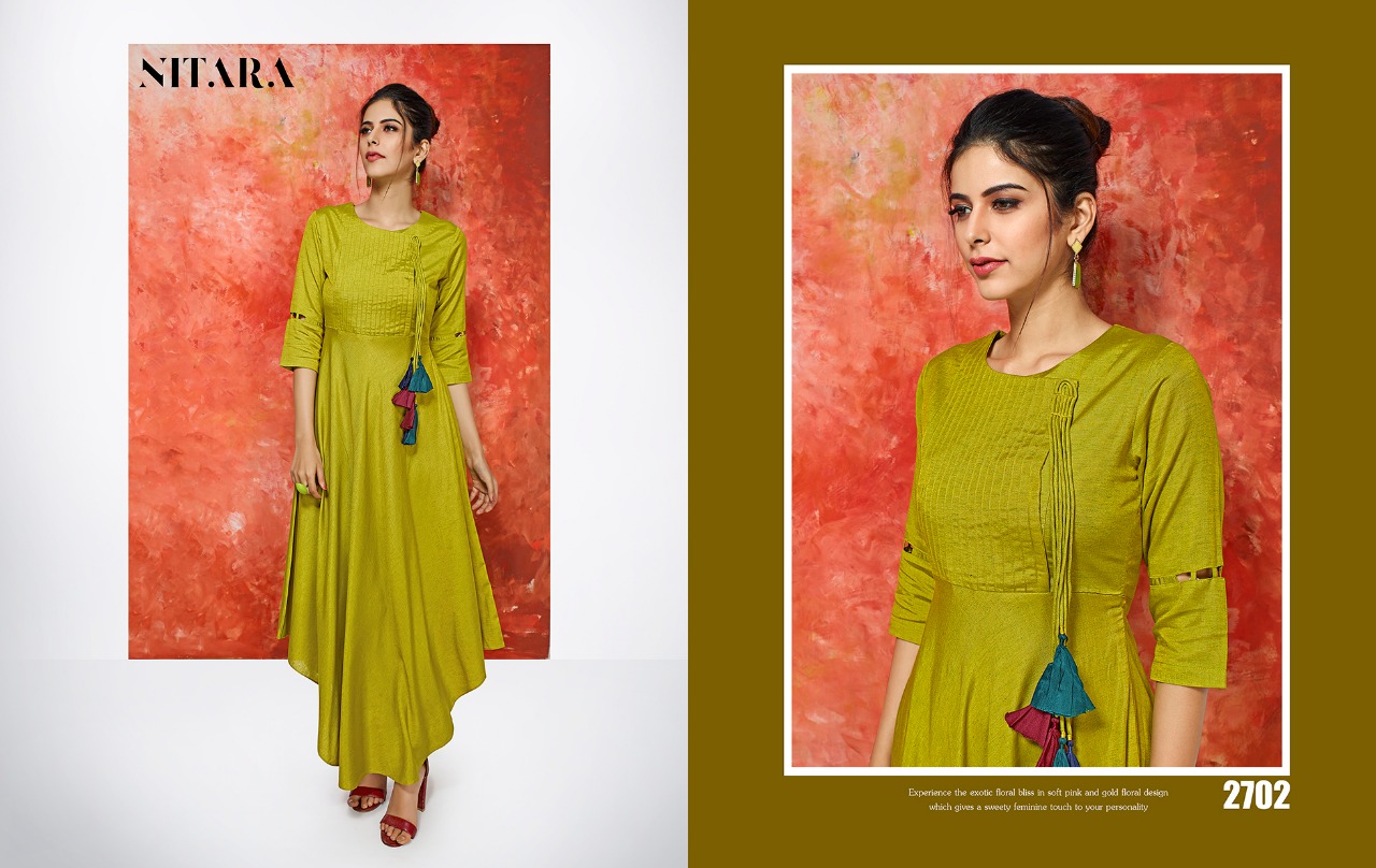 Colors By Nitara 2701 Series Cotton Linen Kurti Catlog Wholesale Dealer And Supplier Surat
