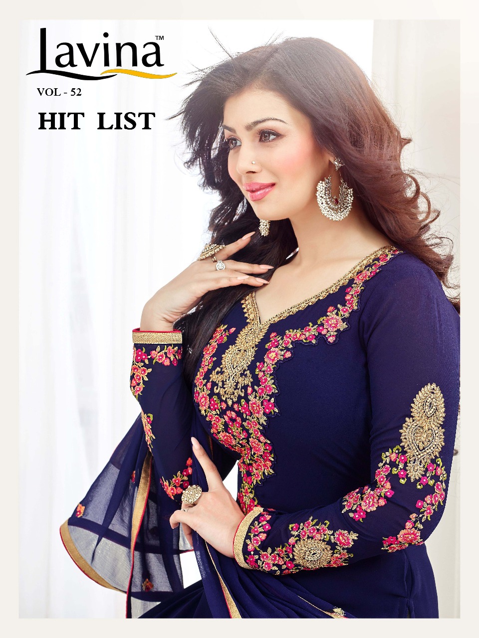 Lavina Vol 52 Hitlist 52003 Colours Jorget Embroidery Suit
