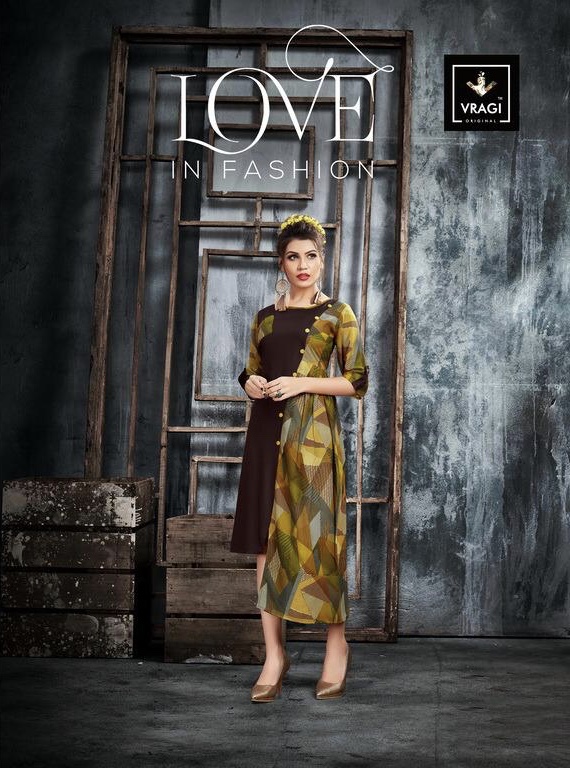 Love By Vargi 3001 Series Fancy Reyon Printed Kurti Catlog Wholesale Dealer Surat