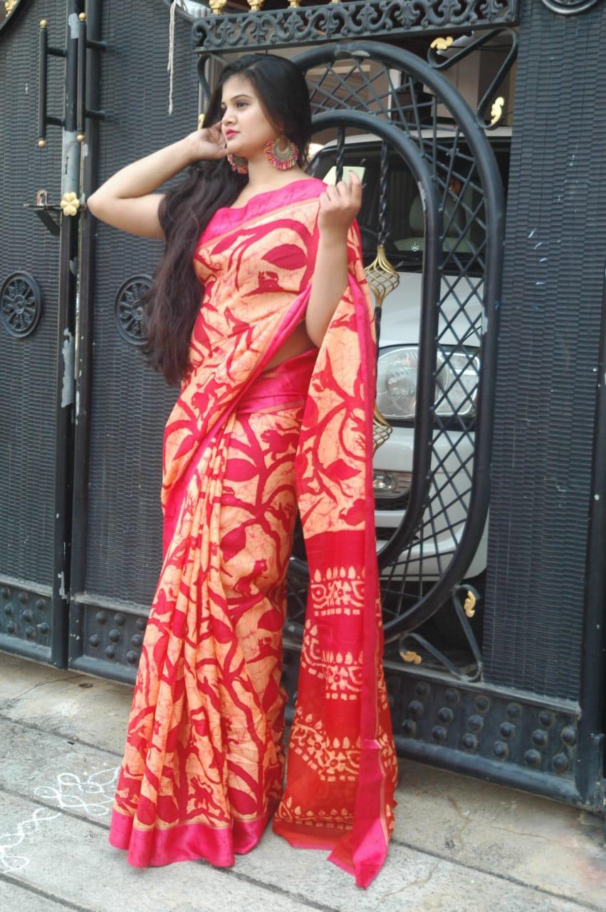 Super Soft Kota Cotton Printed Saree Collection Wholesaler Surat