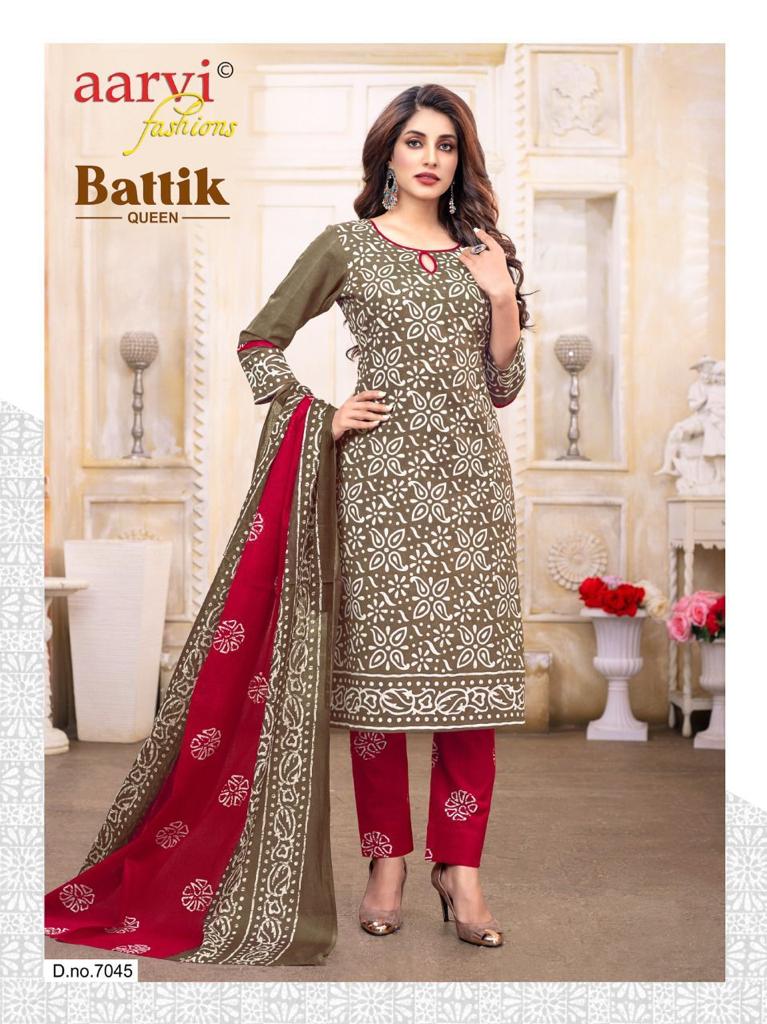Battik Queen Vol 1 Pure Hand Wax Block Print Salwar Kameez Readymade