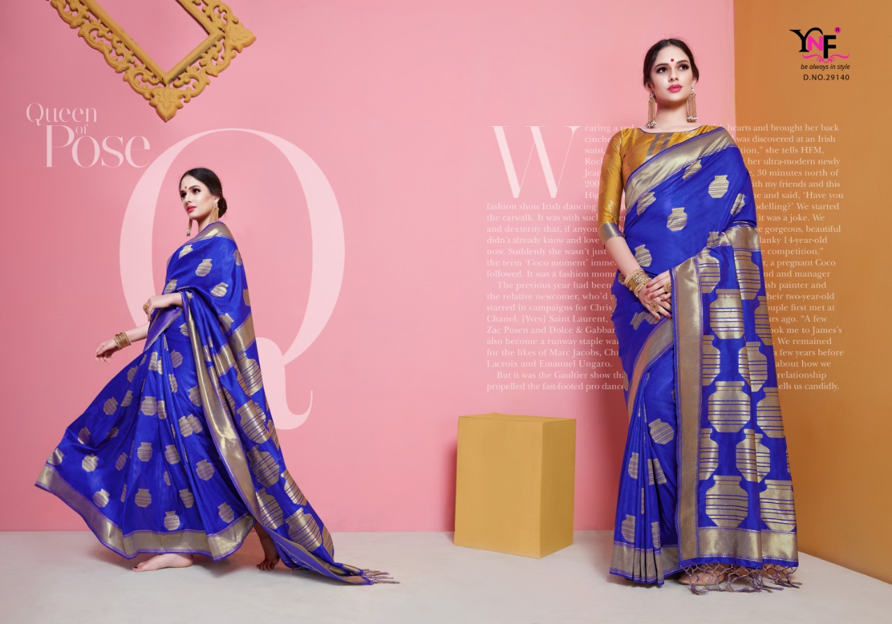 Yadunandan Masaba 29139 Series Banarsi Silk Saree Catlog Wholesale Dealer And Supplier Surat
