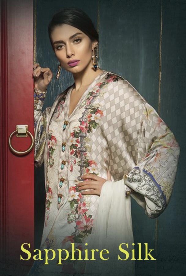 Sapphire Silk By Deepsy 500601 Series Fancy Japan Satin Printed Salwar Kameez Catlog Wholesale Deale...