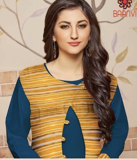 Zeenat By Rani Baanvi 101 Series Fancy Reyon Slub Kurti Catlog Wholesaler Surat