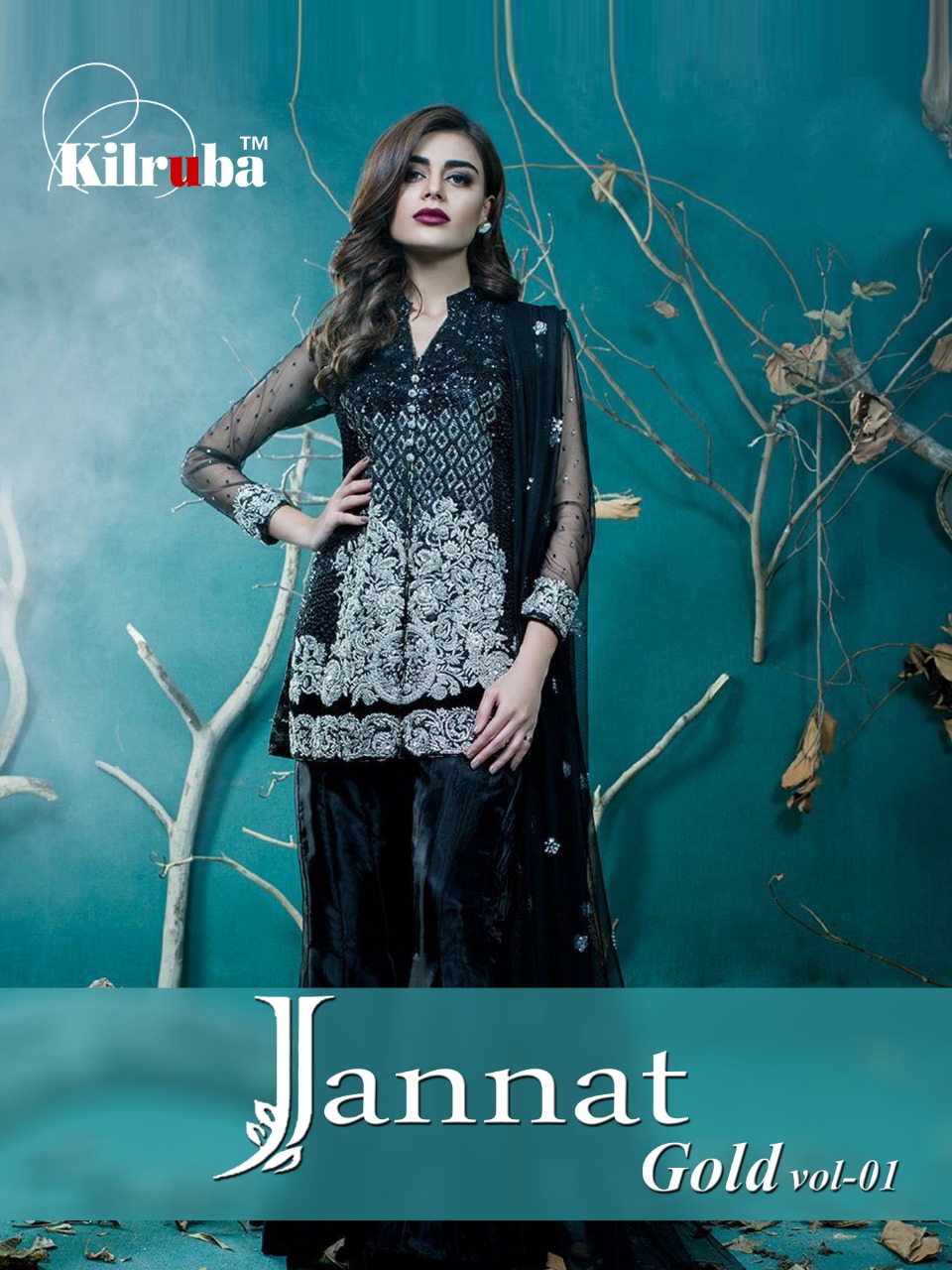 Jannat Gold Vol 1 By Kilruba 01 Colours Fancy Pakistani Salwar Suit Collection Wholesaler Surat