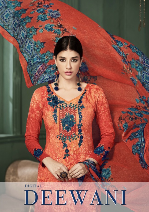 Utsav Suits Digital Diwani 1001 Series Pure Lawn Printed Salwar Suit Catlog Wholesaler Surat