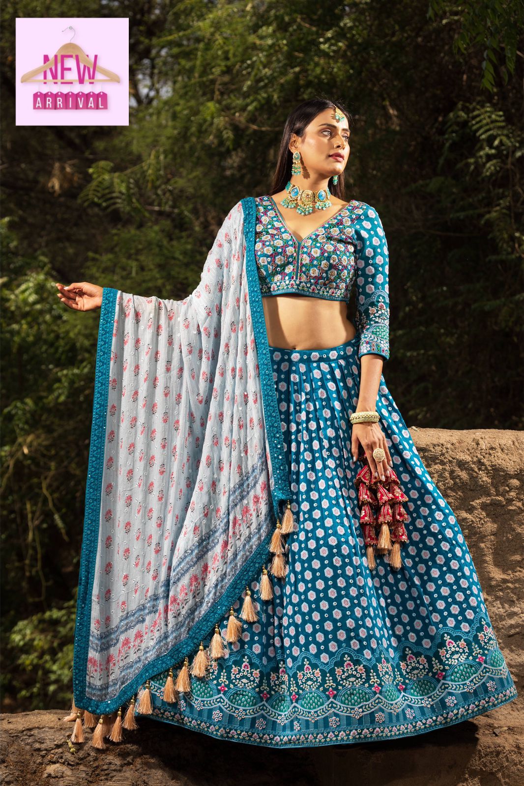 Nya Designer Lehenga Pure Gaji Silk Dupatta Concept Redymade Collection Manufacturer Surat