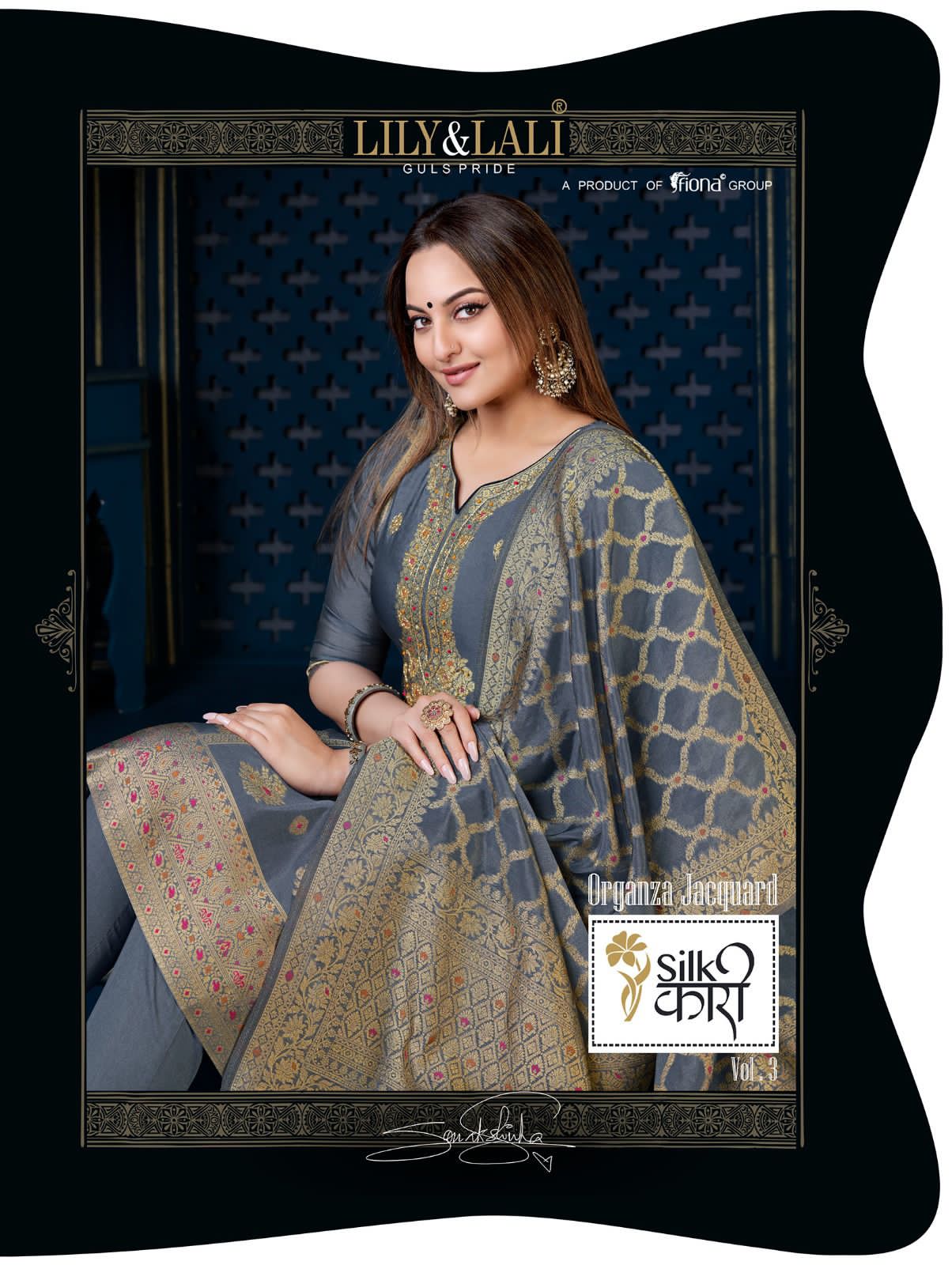 Silk Kari Vol 3 By Lily And Lali Sonakshi Sinha Collection Manufacturer Surat