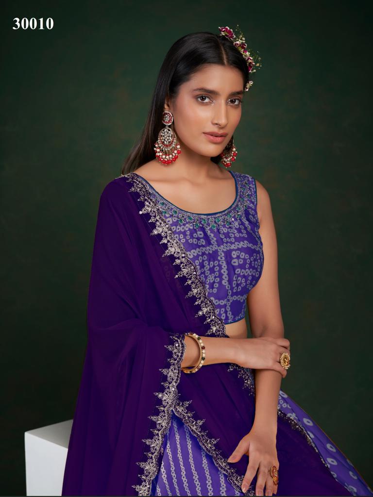 Arya Single Hit Design 30010 Purple Colour Stylish Exclusive Lehenga Choli Collection