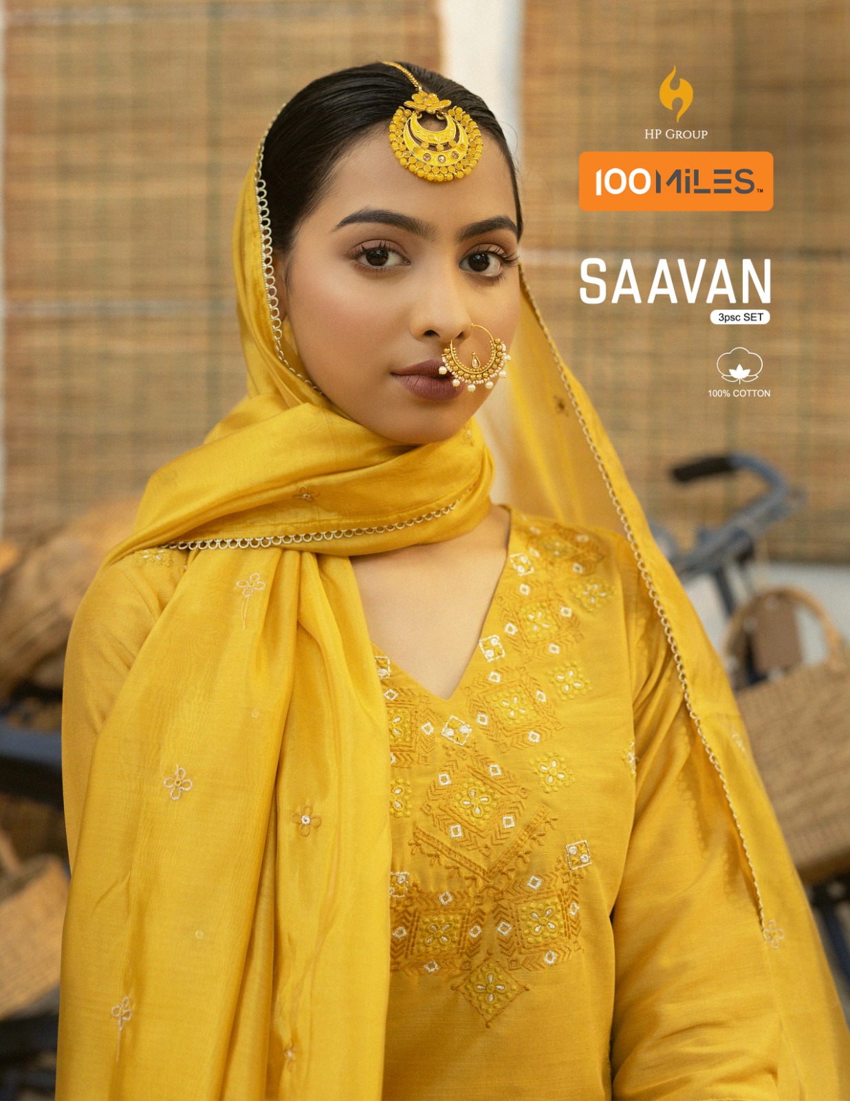 Saavan Fancy Kurti Bottom Duppata By 100 Miles