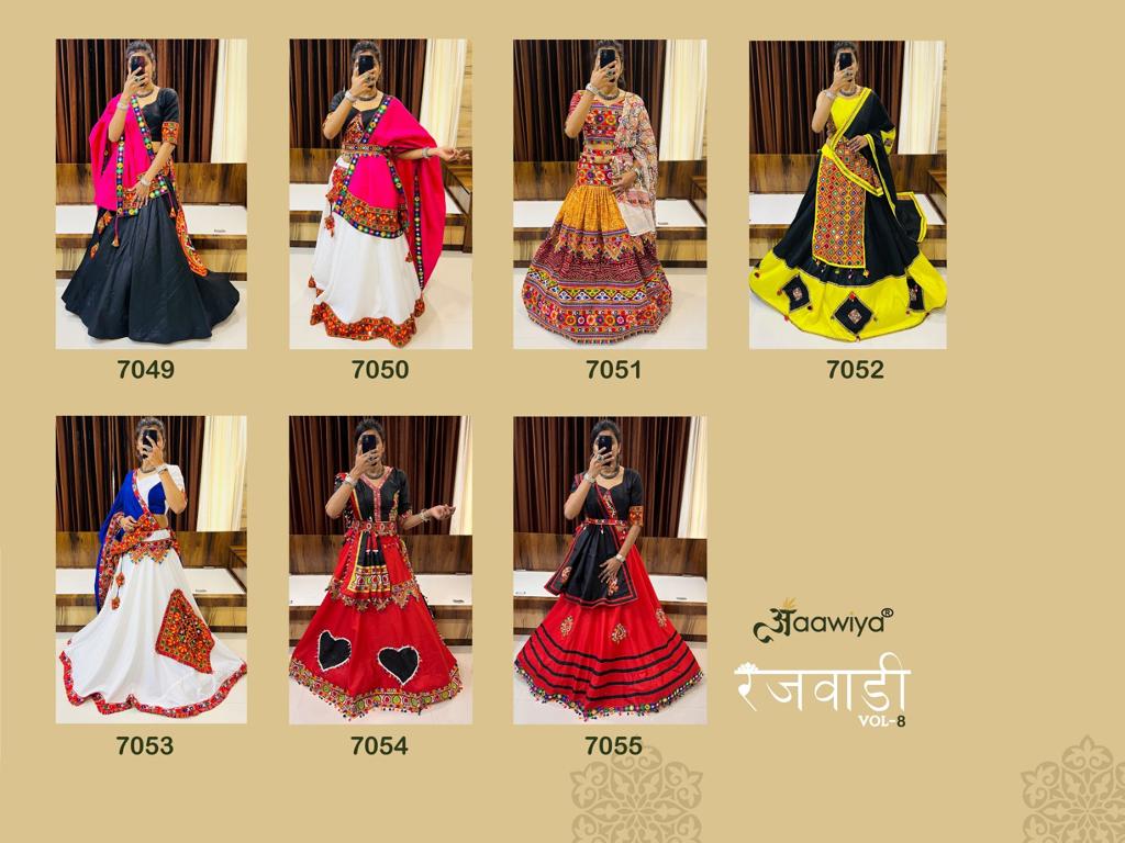 Rajwadi Vol 8 By Aawiya Navratri Special Traditional Chaniya Choli Collection Manufacturer Surat