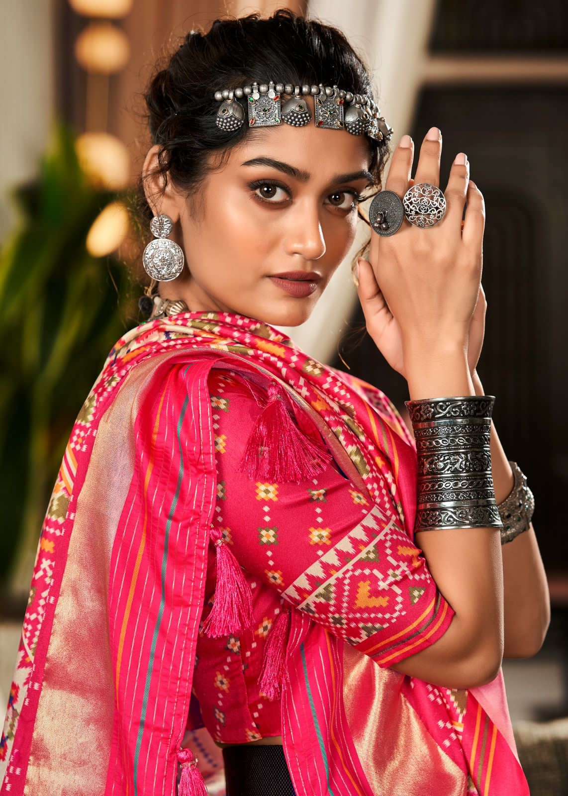 Patola Silk Party Wear Dress Brand Rajpath