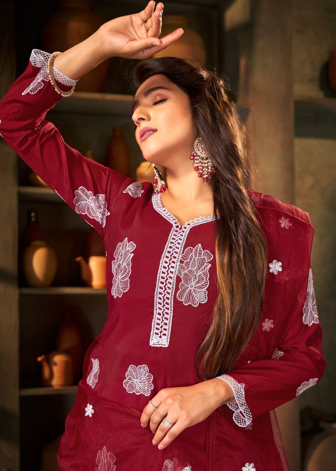 Peri Three Pcs Concept Kurti Pent With Dupatta