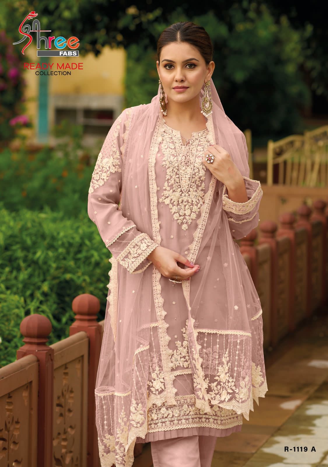 R 1119 Shree Fabs Organza Pakistani Redymade Collection