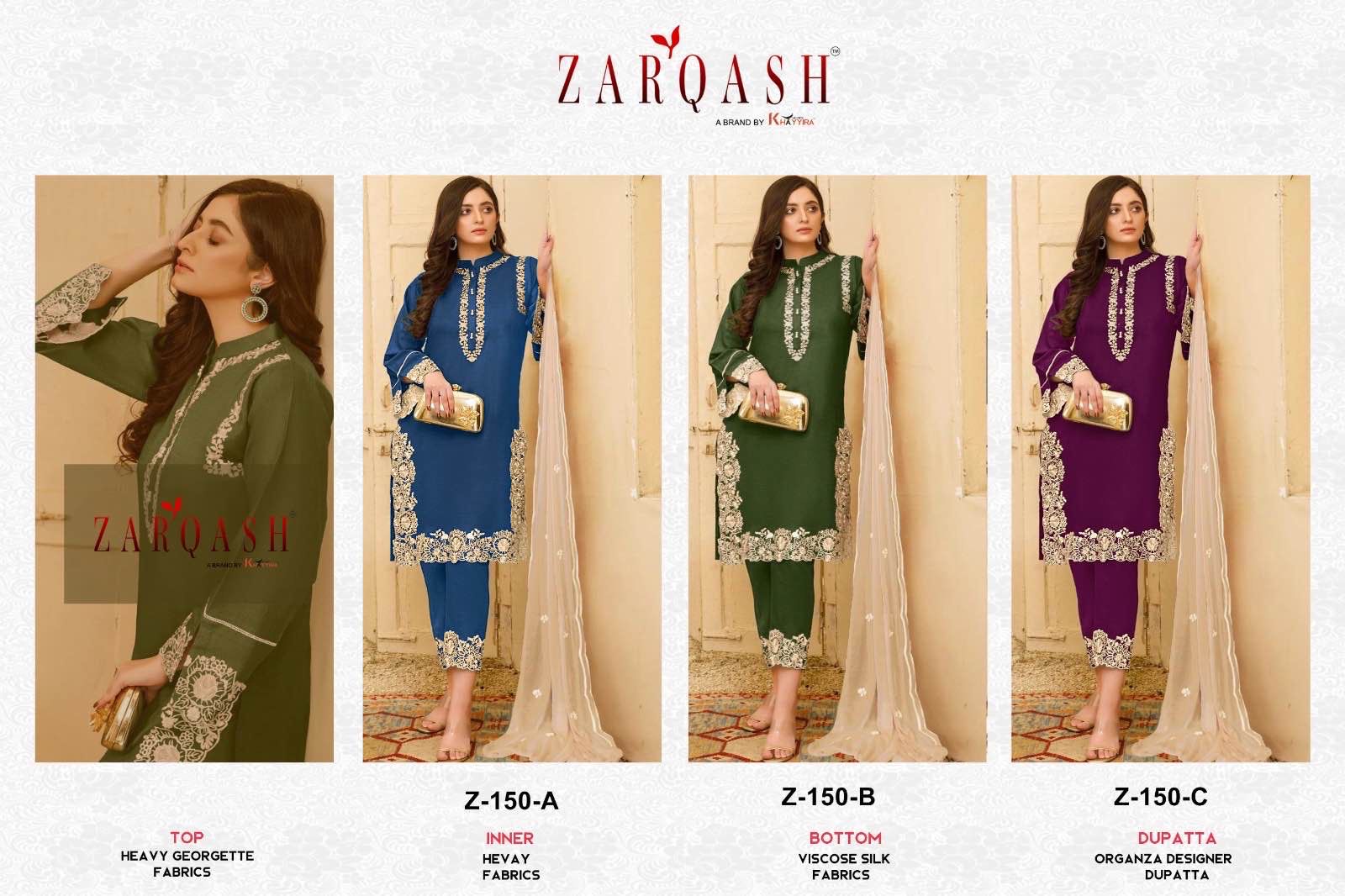 Z 150 Zarqash Readymade Georgette Pakistani Collection