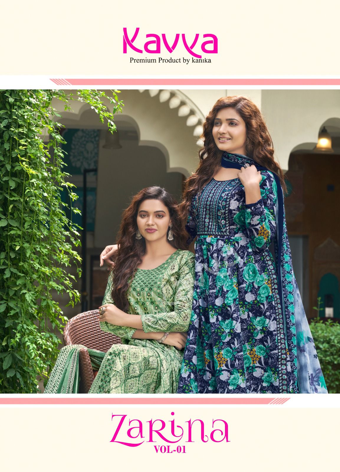 Zarina Kavya Nyra Cut Kurti Pent With Dupatta