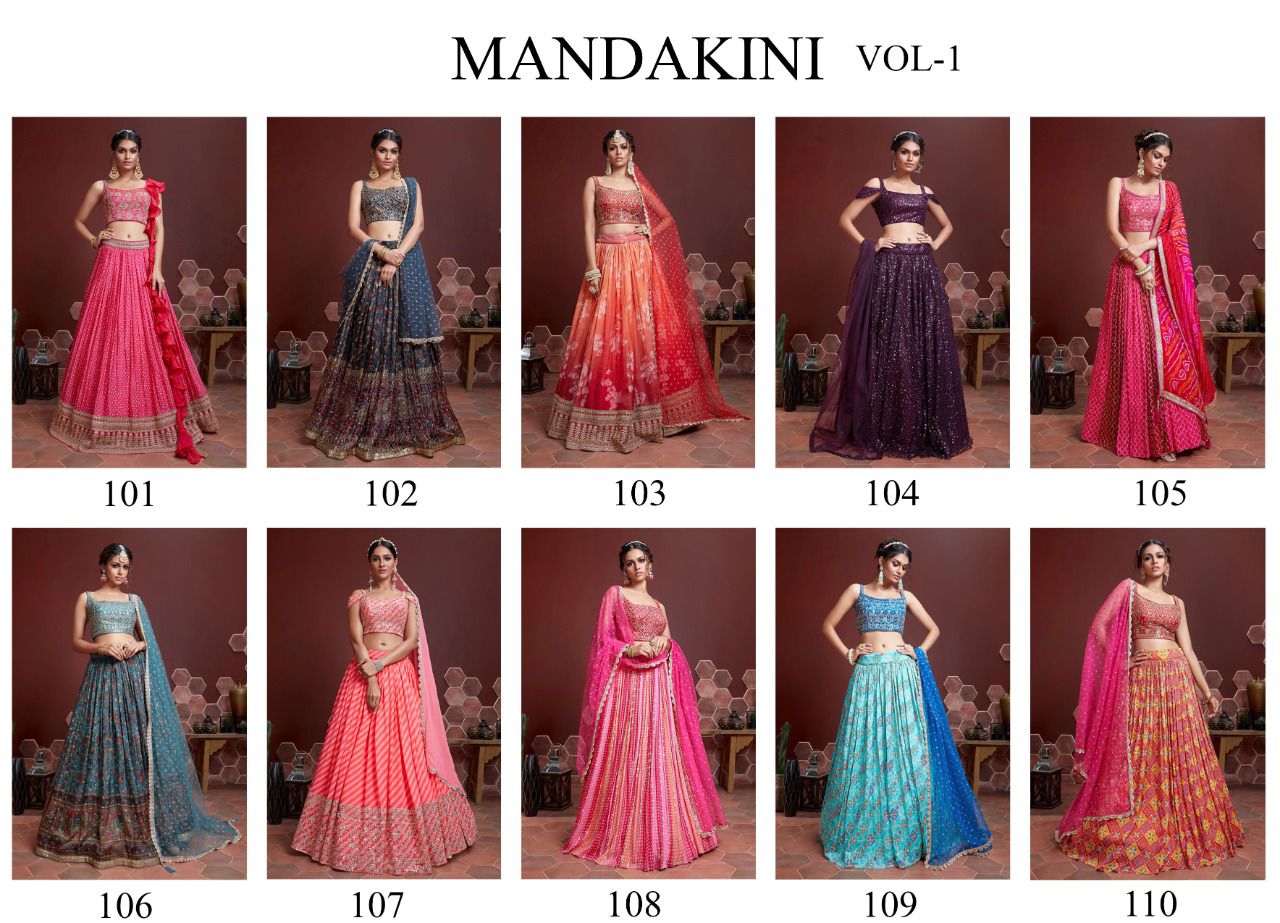 Mandakini Vol 1 The New Era Of Fashion Designer Lehengas Collection