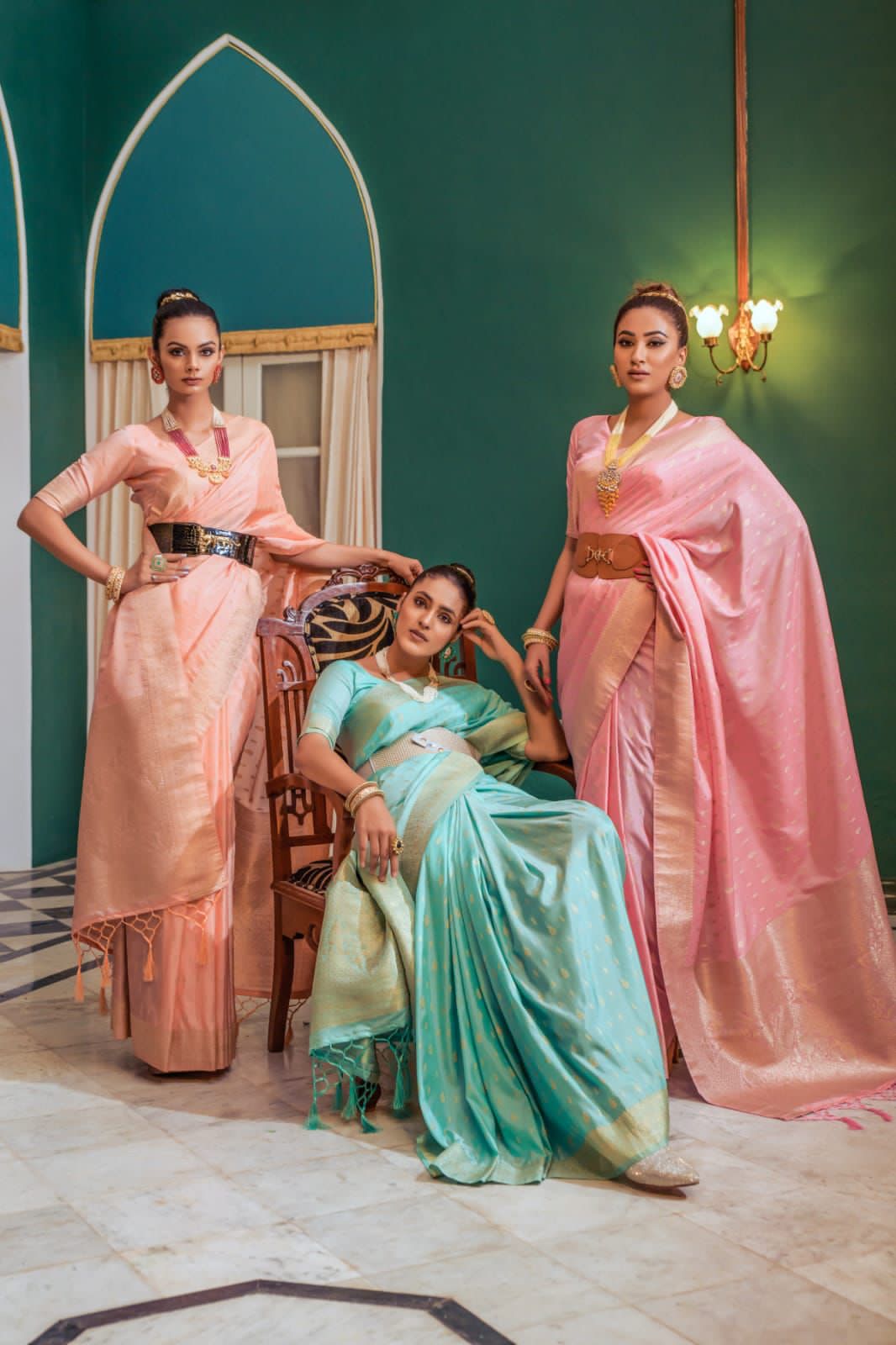 Soch Kira Soft Silk Zari Weaving Beautiful Saree