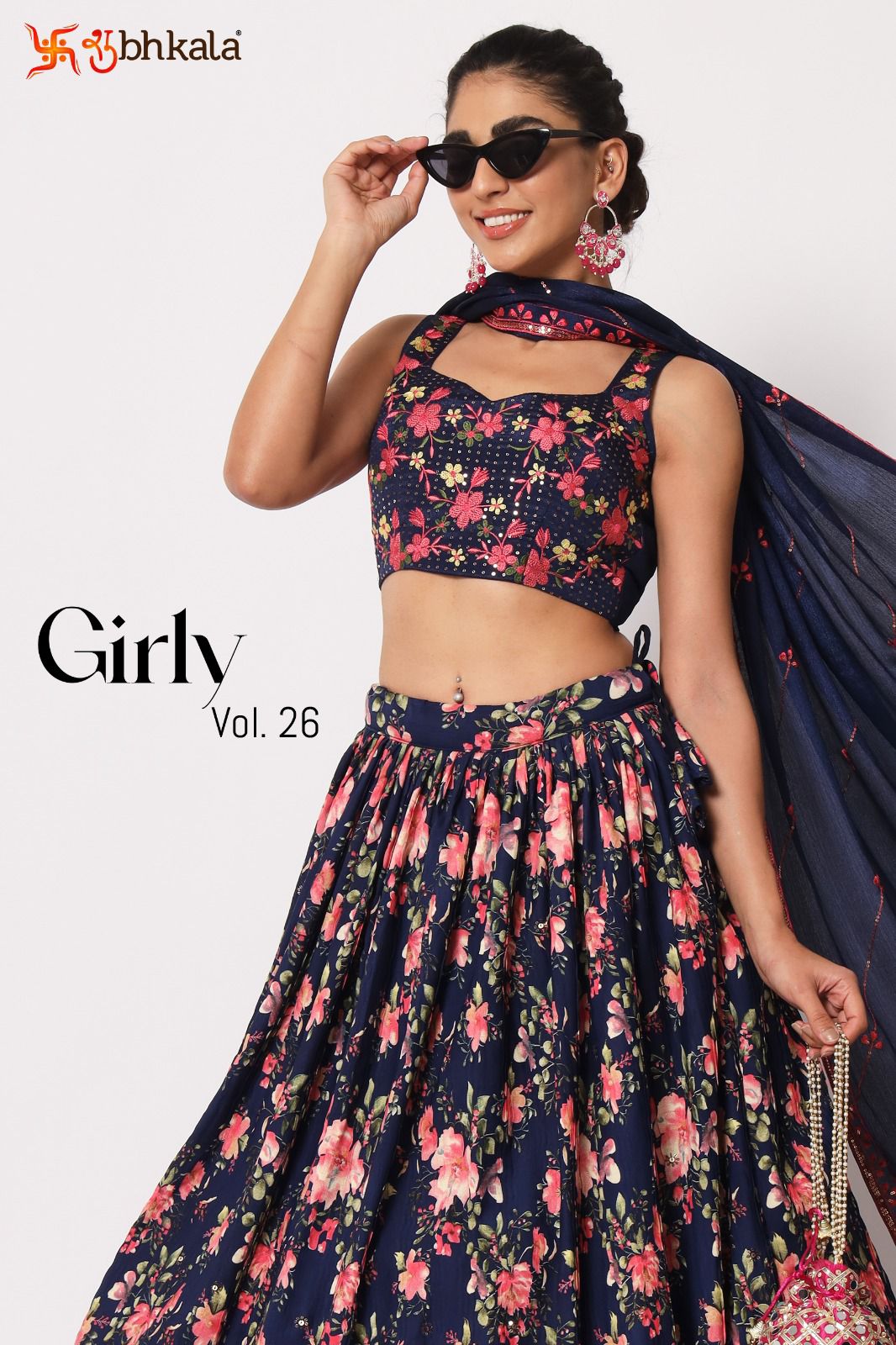 Girly Vol 26 Exclusive Designer Semi Stitched Velvet Lehenga Choli Collection