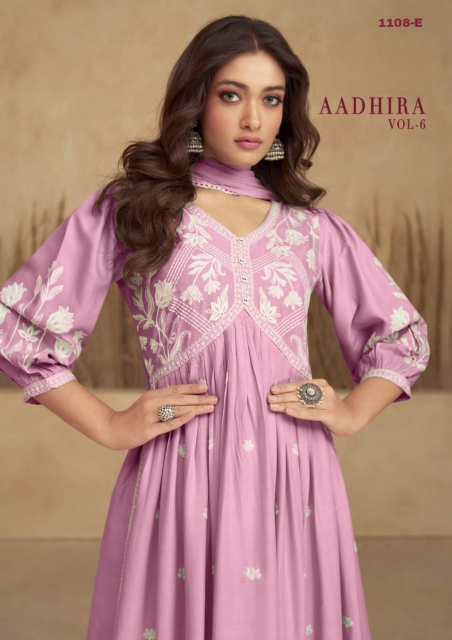 Aadhira Vol 6 Nayra Style Wear Collection Top Bottom Duppata