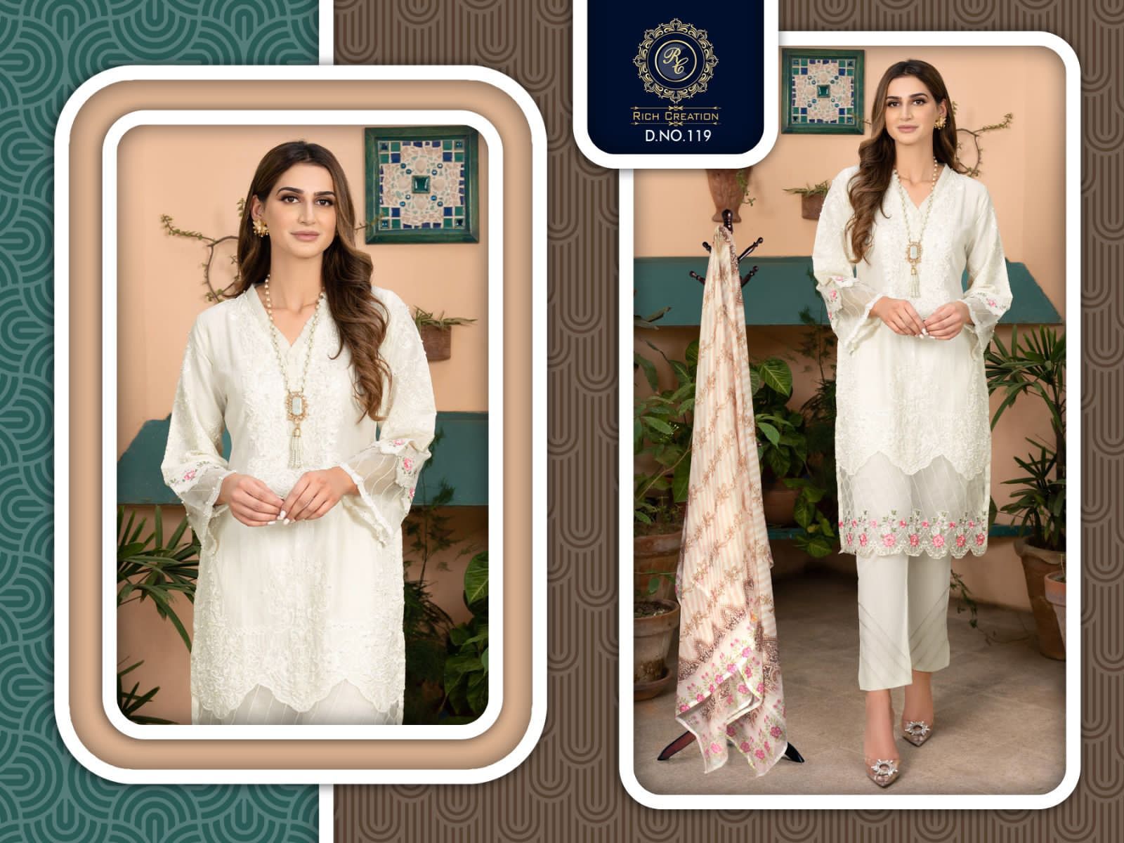 Rc 119 Rich Creation Embroidery Classy Collection