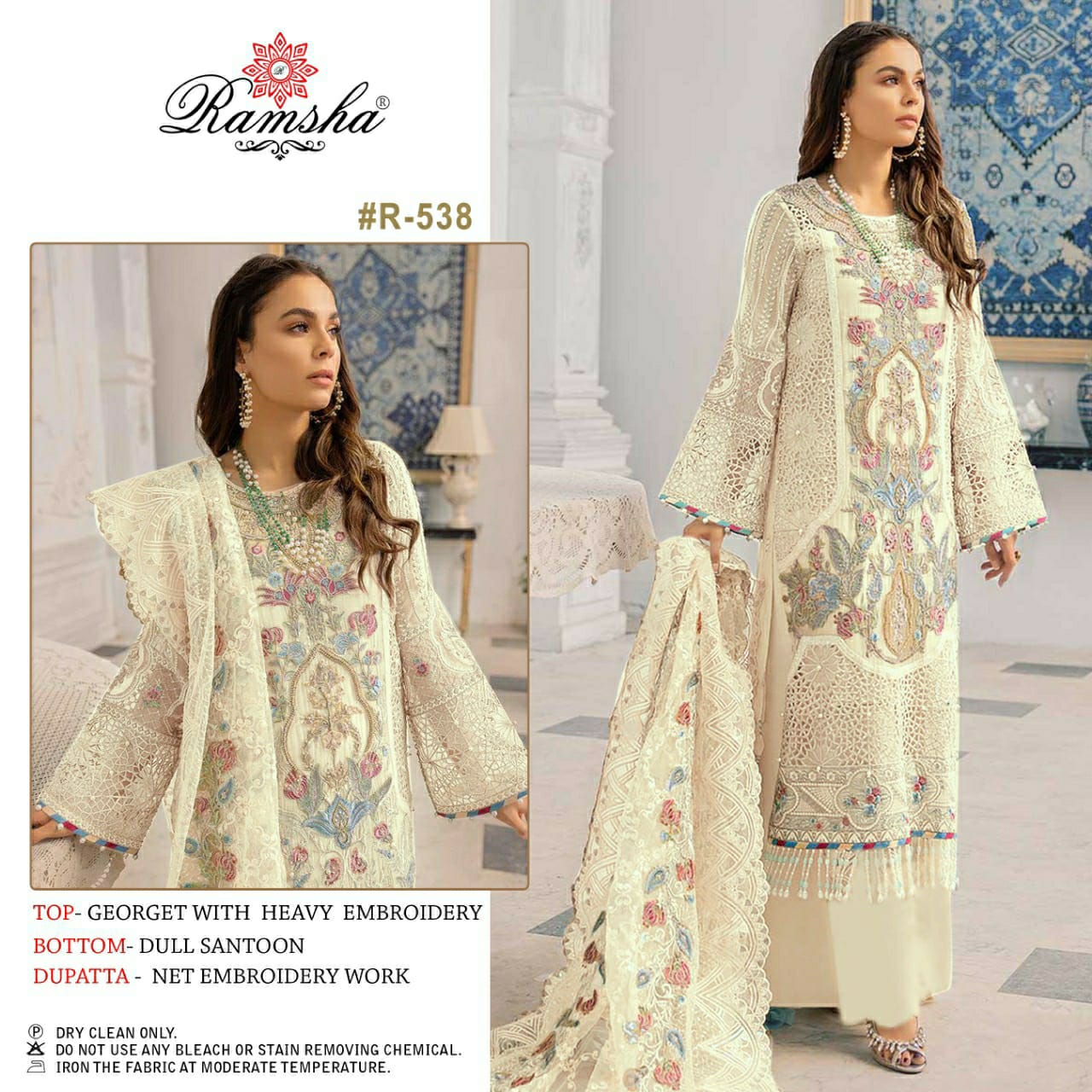 Ramsha R 538 Georgette Eid Collection