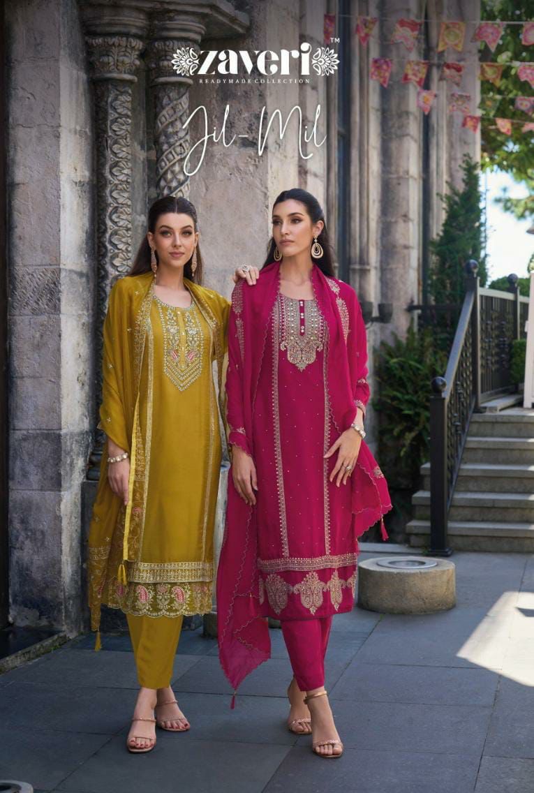 Jil Mil Zaveri Women Beauty Organza Redymade Collection
