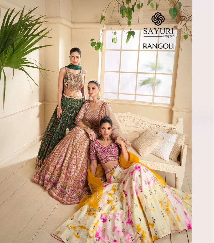 Sayuri Designer New Launch Rangoli Traditional Crop Top Collection