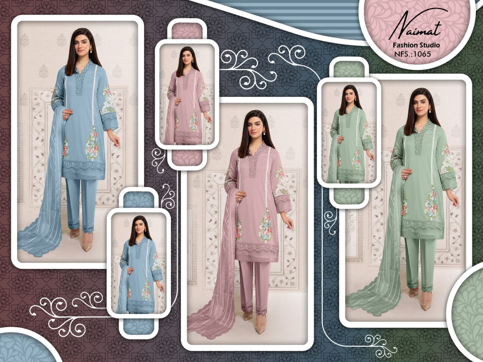Nfs 1065 Naimat Fashion Studio Embroidery Classy Collection