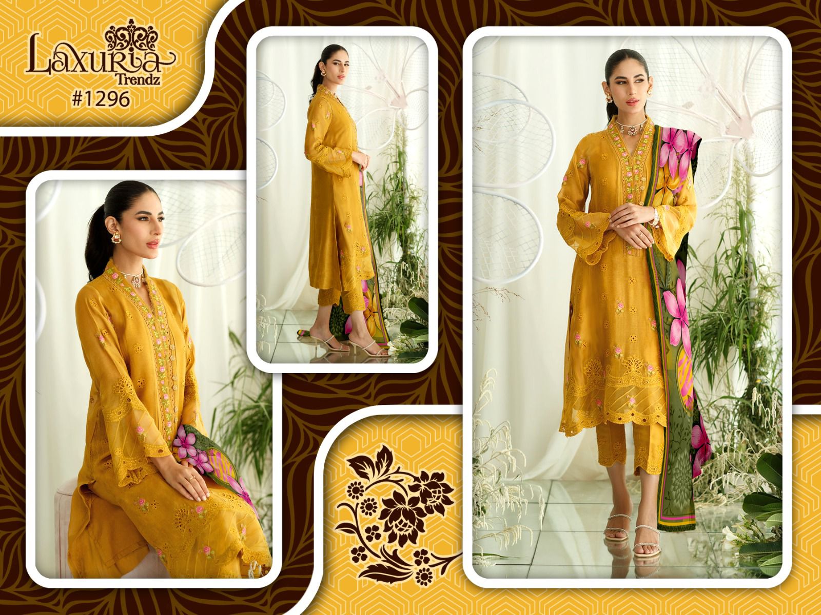Laxuria Trendz D No 1296 Georgette Suit