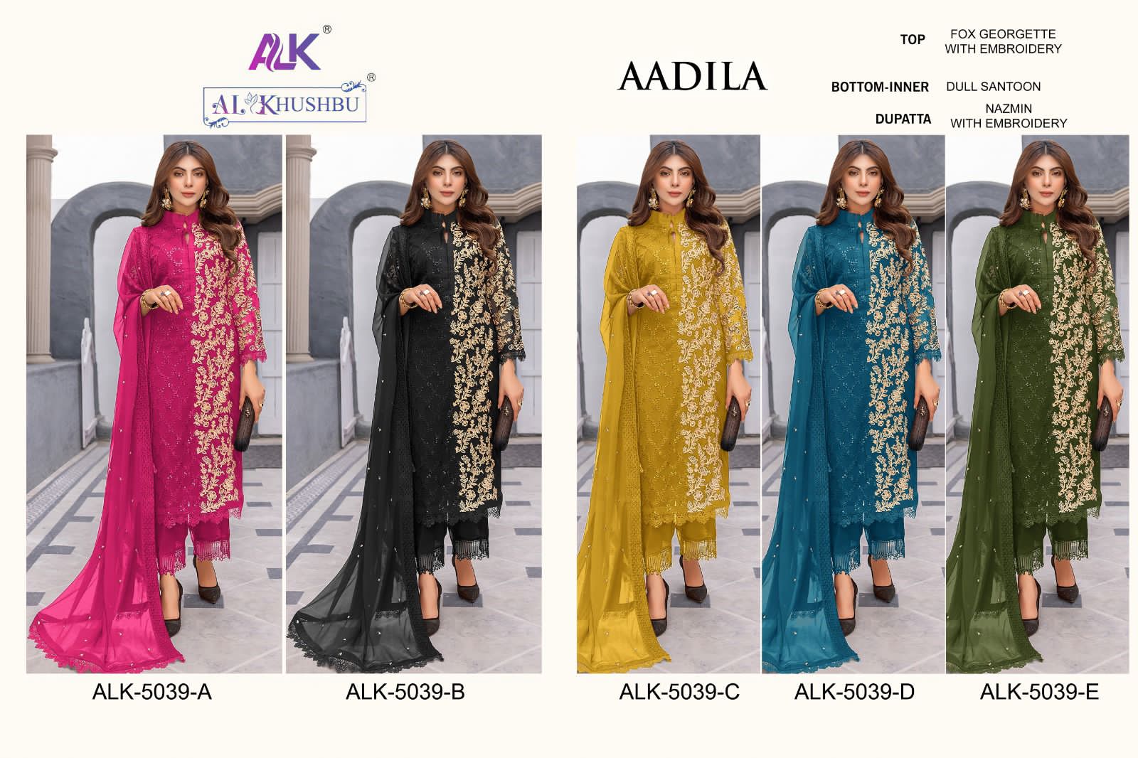 Aadila Al Khushbu Georgette Pakistani Collection