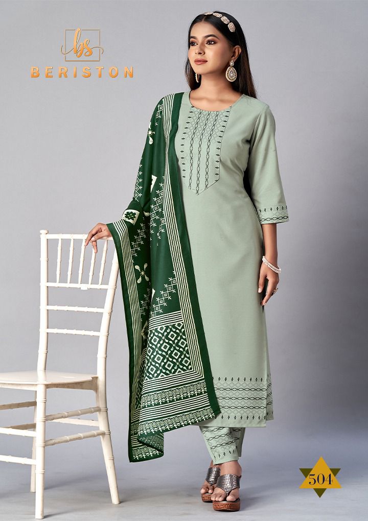 Bs Vol 5 Beriston Readymade Salwar Suit Wholesaler Surat