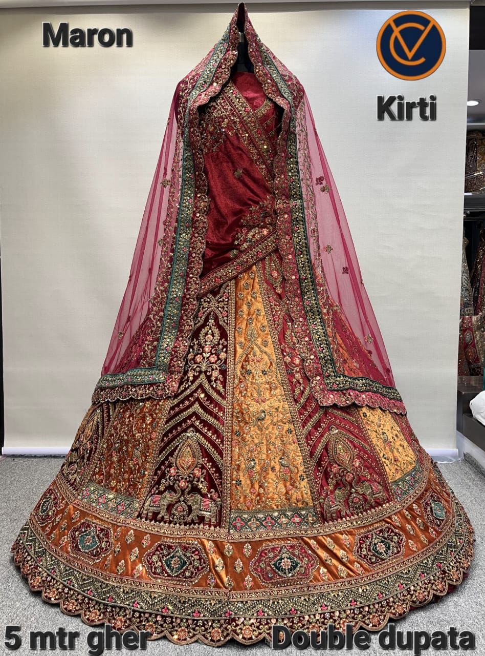 Vashnavi Creation Kirti Weding Double Dupatta Lehengacholi