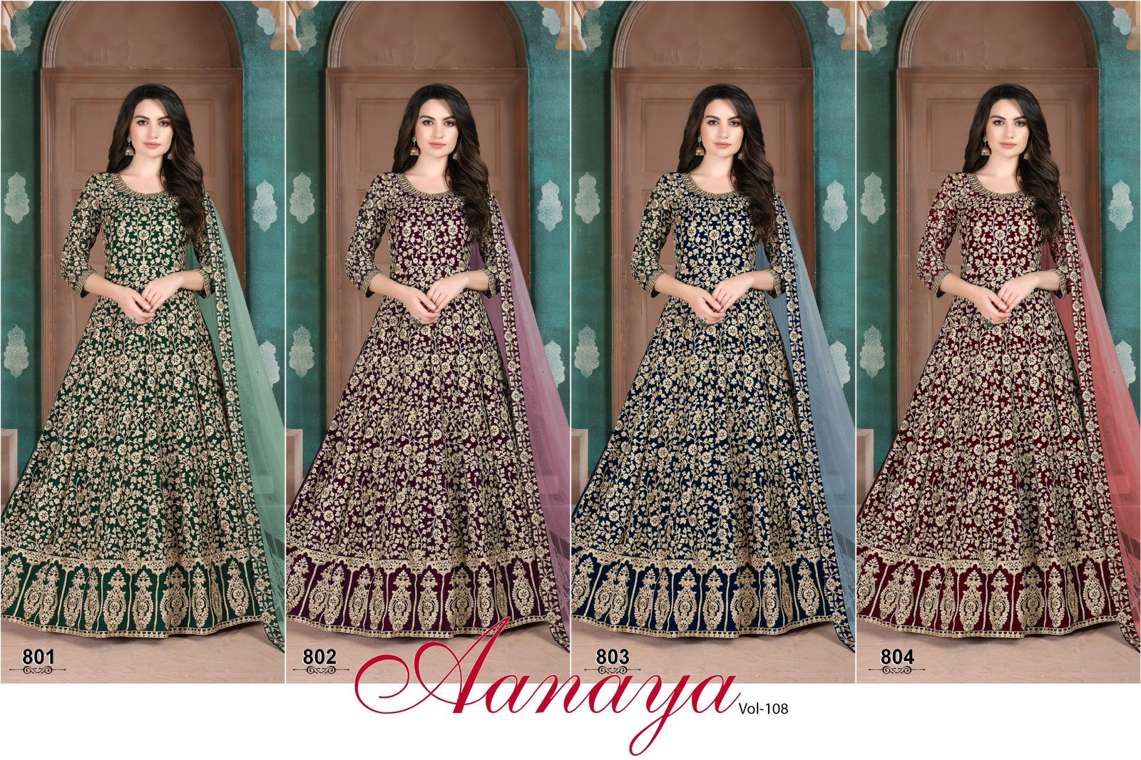 Aanaya Vol 108 Georgette Designer Anarkali Dress