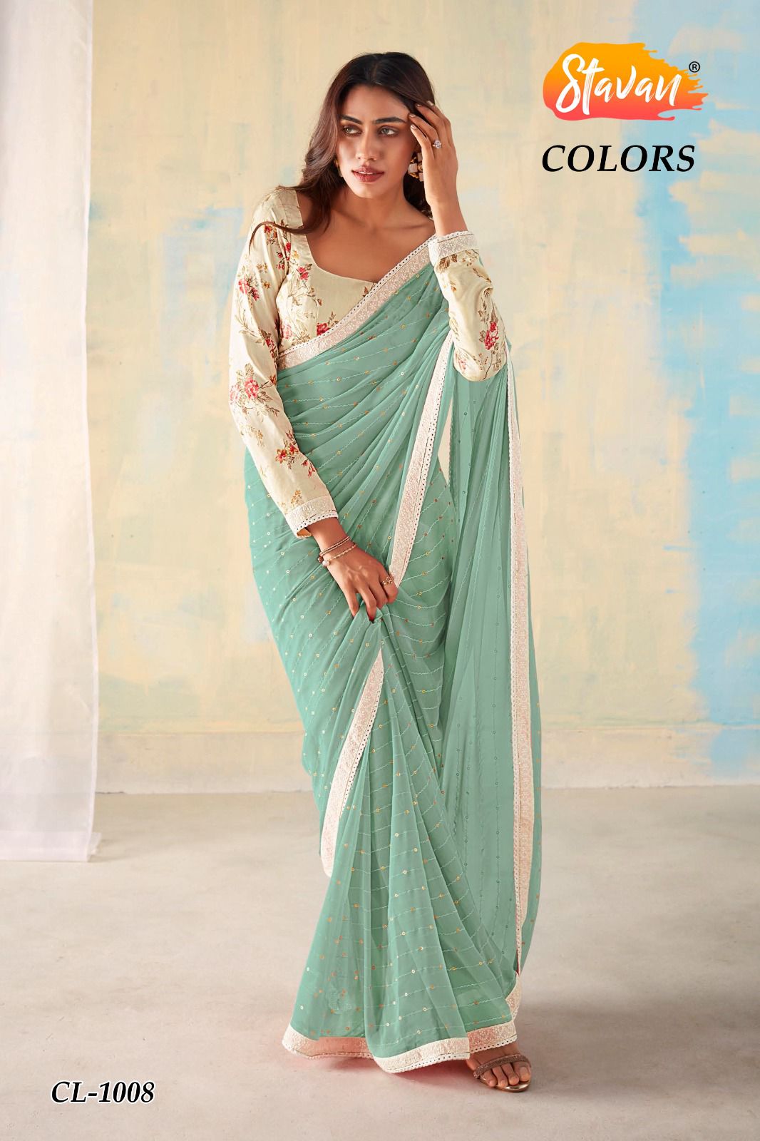 Colours Stavan Fancy Regular Sarees