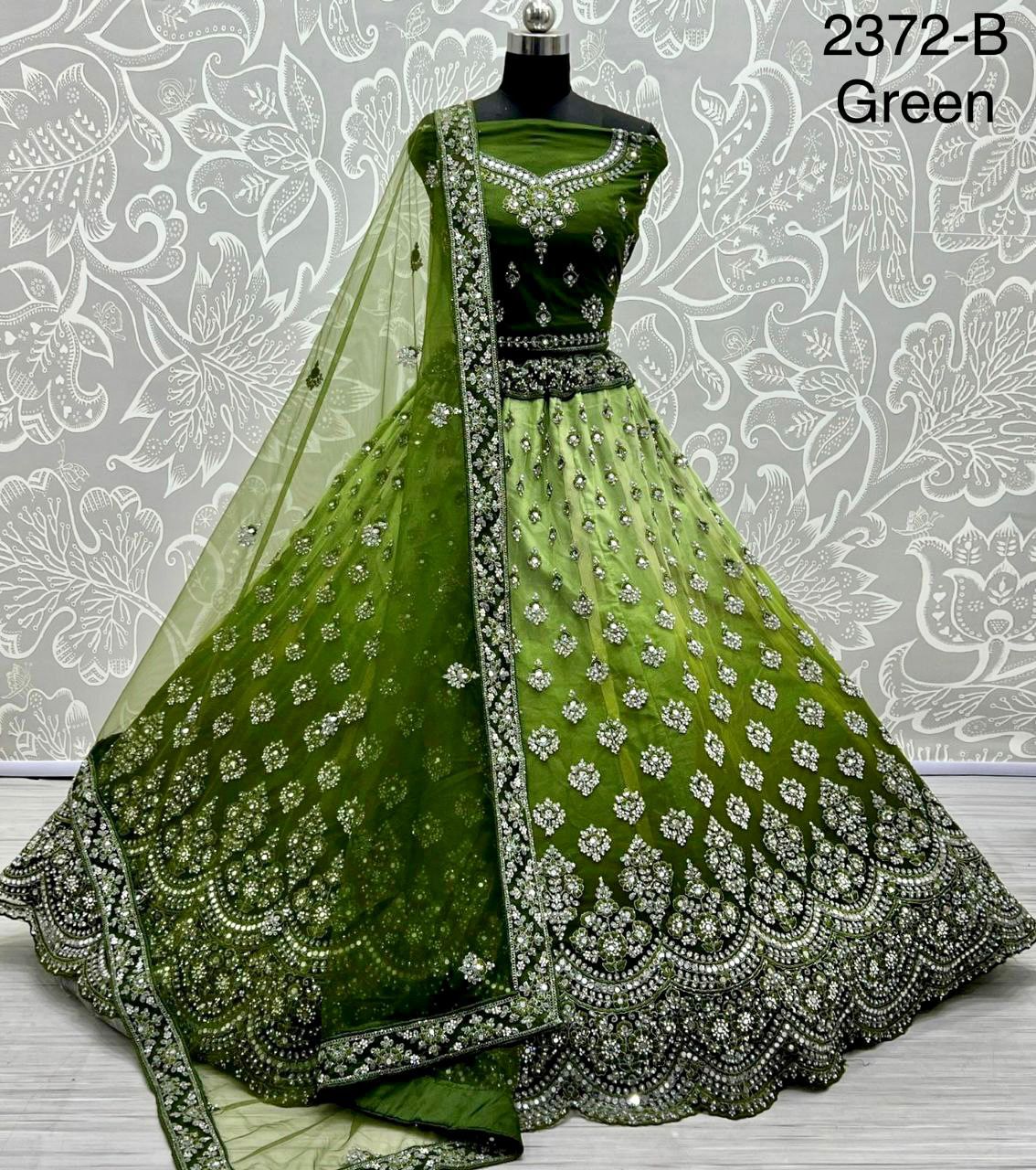 Resign 2372 Mirror Work In Chaded Color Lehenga Choli Wedding Season