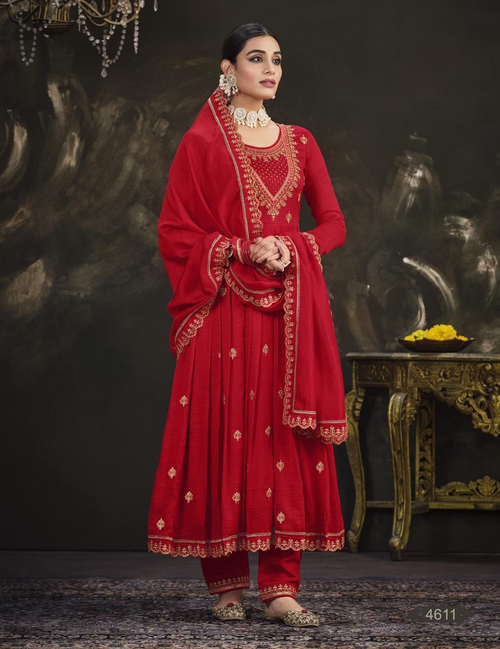 Kum Kum Rangoon Silk With Kurti Bottom Duppata Collection