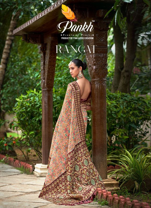 Rangat Pankh Organza Sarees