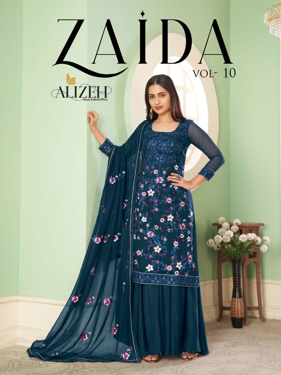 Zaida Vol 10 Alizeh Official Stylish And Colour Suits Occasion Wear Collection