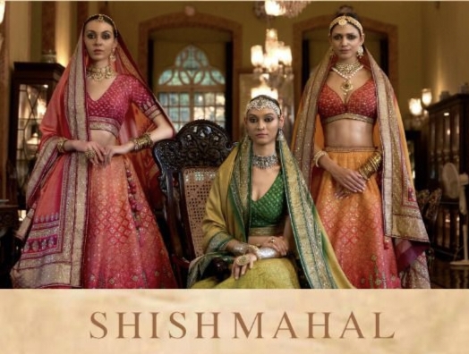 Sheeshmahal Rewaa Rajwadi Silk With Mirror Work Lehengas