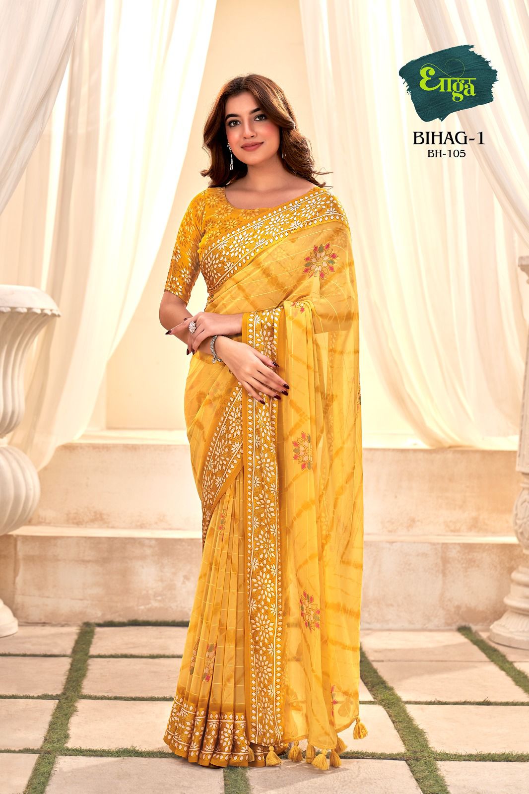 Bihag Dhaga Color Matching Concept Value Edition Print And Tassels