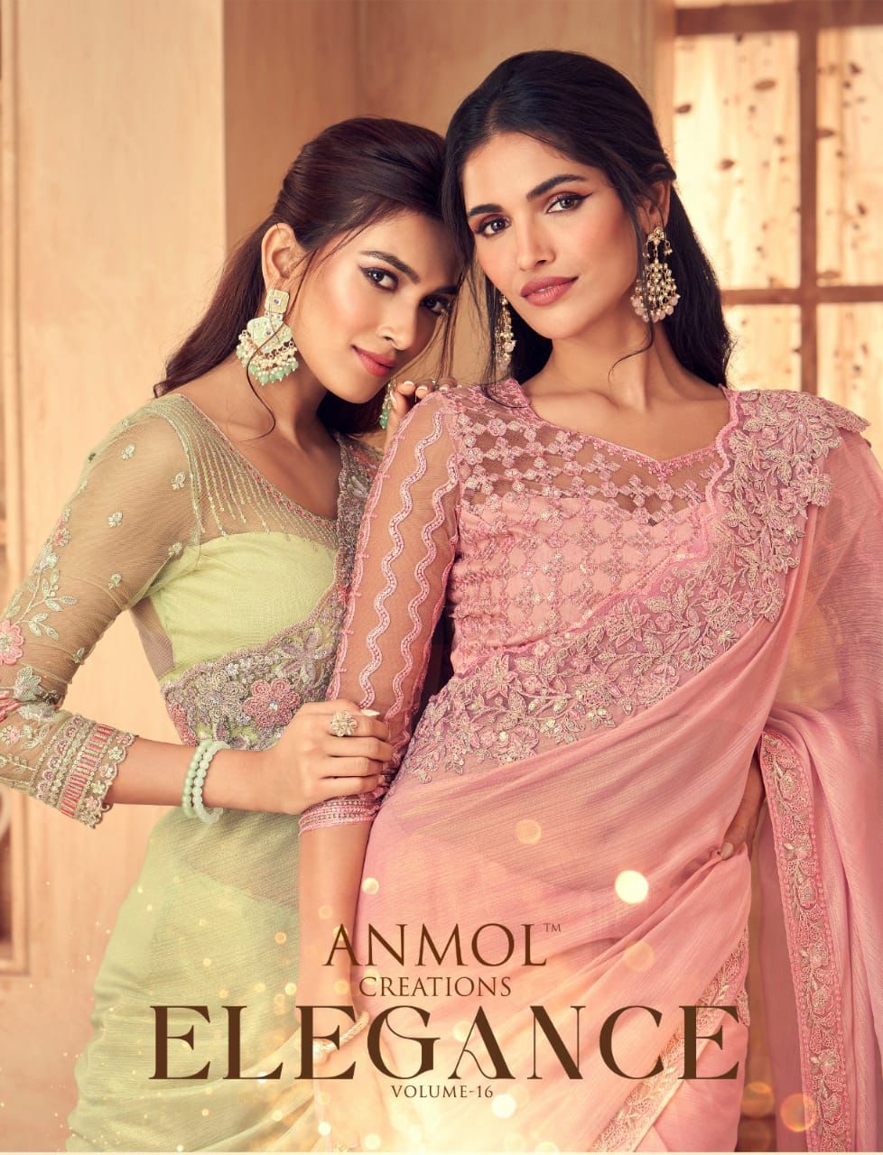 Elegance Vol 16 Anmol Creation Heavy Party Wear Saree Collection